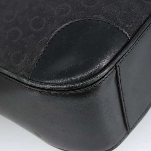 CELINE C Macadam Canvas Shoulder Bag Black - Picture 14 of 16